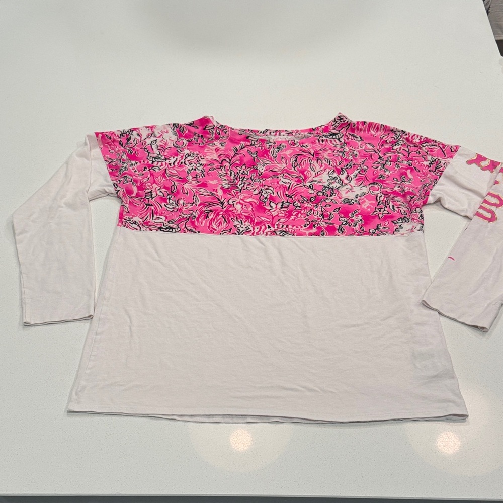Lilly Pulitzer Breast Cancer Spirit Tee Size M